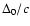 $\Delta_0/c$