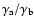 $\gamma_{\rm a}/\gamma_{\rm b}$