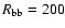 $R_{\rm bb}=200$