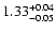 $\rm 1.33^{+0.04}_{-0.05}$