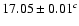 $17.05\pm0.01^c$