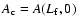 $A_{\rm c}=A(L_{\rm f},0)$