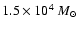 $1.5\times10^4~M_\odot$
