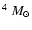$^4~M_\odot$