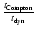 $\frac{t_{\rm Compton}}{t_{\rm dyn}}$