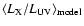$\left\langle L_{\rm X}/L_{\rm UV} \right\rangle_{\rm model}$