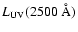 $L_{\rm UV}({\rm 2500~\AA})$