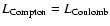 $L_{\rm Compton} = L_{\rm Coulomb}$