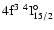 $\rm 4f^3~^4{\rm I}^{\circ}_{\rm 15/2}$