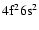 $\rm 4f^2 6s^2$