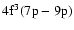$\rm 4f^3(7p-9p)$