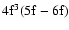 $\rm 4f^3(5f-6f)$