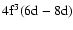 $\rm 4f^3(6d-8d)$