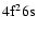 $4\rm f^26s$