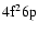 $4\rm f^26p$