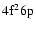 $\rm 4f^26p$