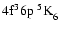 $\rm 4f^36p~^5{\rm K}^{}_{\rm 6}$