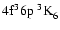 $\rm 4f^36p~^3{\rm K}^{}_{\rm 6}$