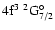 $\rm 4f^3~^2{\rm G}^{\circ}_{\rm 7/2}$