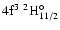 $\rm 4f^3~^2{\rm H}^{\circ}_{\rm 11/2}$