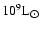 $10^{9}{\rm L}_{\hbox{$\odot$ }}$