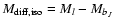 $M_{\rm diff,iso}
= M_l - M_{b_J}$