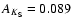 $A_{K_{\rm S}} = 0.089$