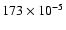 $173\times10^{-5}$