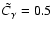 $\tilde{C}_\gamma= 0.5$