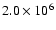 $2.0\times 10^{6}$
