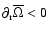 $\partial_{\rm r}{\overline\Omega} < 0$