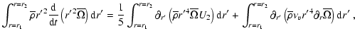 $\displaystyle \int_{r=r_1}^{r=r_2}\overline\rho {r'}^{2}\frac{\rm d}{{\rm d}t}\...
...ft(\overline\rho\nu_{v}{r'}^4\partial_{r}\overline{\Omega}\right){\rm d}{r'}~ ,$