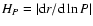 $H_{P}=\left\vert{\rm d}r/{\rm d}\ln P\right\vert$