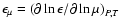 $\epsilon_{\mu}=\left(\partial\ln\epsilon/\partial\ln\mu\right)_{P,T}$