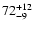 $\rm 72_{- 9 }^{+ 12 }$