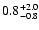 $\rm0.8_{- 0.8 }^{+ 2.0 }$