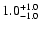 $\rm 1.0_{- 1.0 }^{+ 1.0 }$