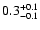 $\rm0.3_{- 0.1 }^{+ 0.1 }$