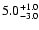 $\rm 5.0_{- 3.0 }^{+ 1.0 }$