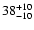 $\rm 38_{-10 }^{+10 }$