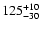 $\rm 125_{-30 }^{+10 }$