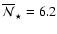 $\overline{\cal N}_\star=6.2$