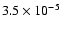 $3.5\times10^{-5}$
