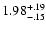 $1.98^{\rm +.19}_{-.15}$
