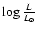 $\log \frac{L}{L_{\odot}}$