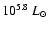 $10^{5.8}~L_{\odot}$