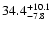 $\rm 34.4^{+10.1}_{-7.8}$