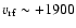 $v_{\rm rf}\sim +1900$