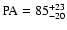 $\rm PA=85_{-20}^{+23}$