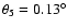 $\theta _5 = 0.13^{\circ }$